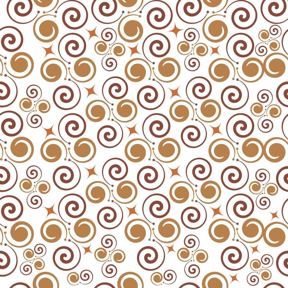 Swirl ornament seamless pattern design vector