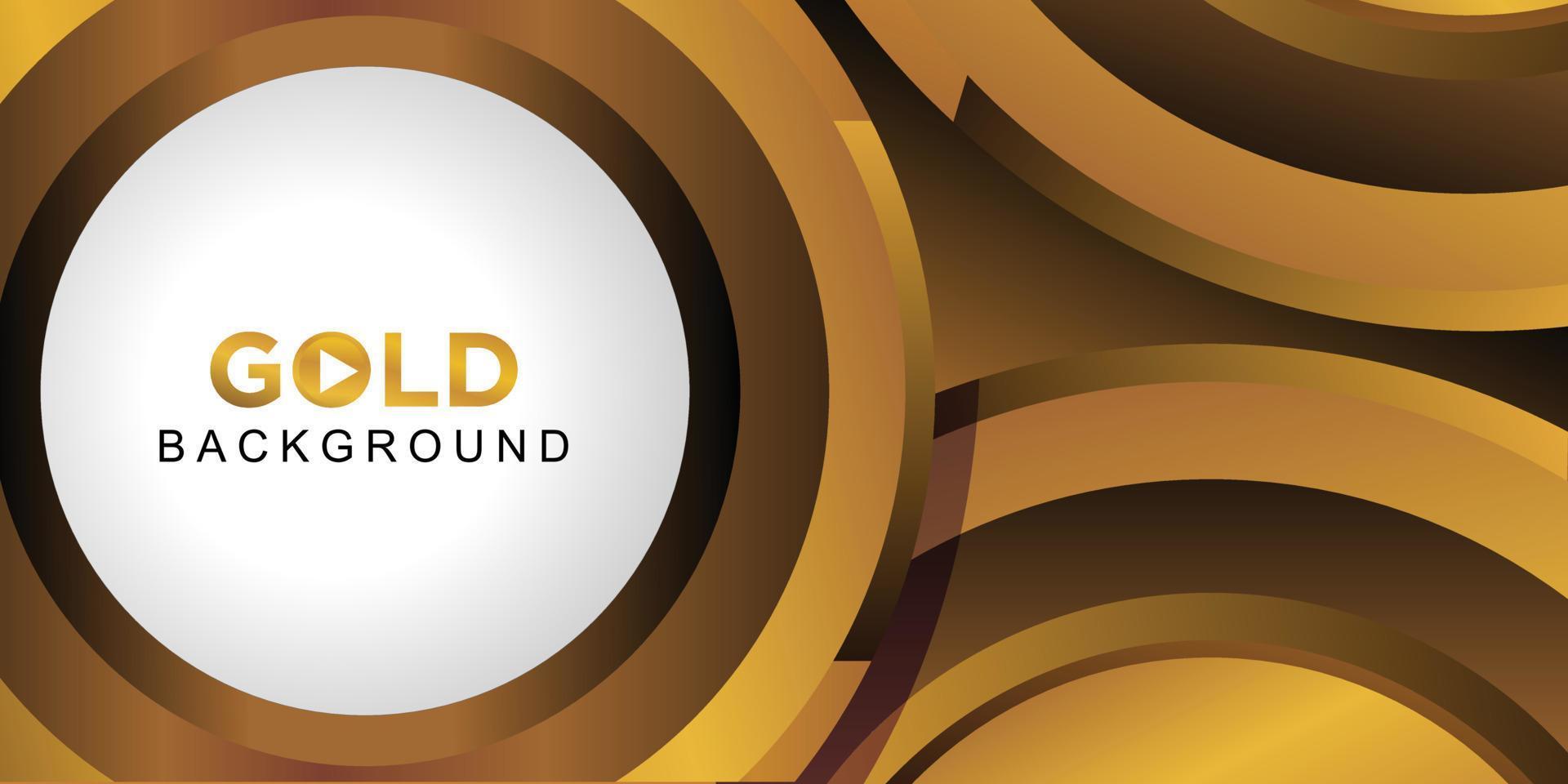 Abstract gold background design vector