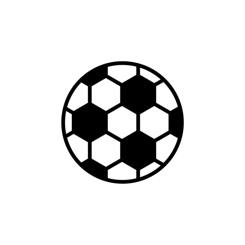 deporte, pelota, juego línea sólida icono vector ilustración logotipo plantilla. adecuado para muchos propósitos.