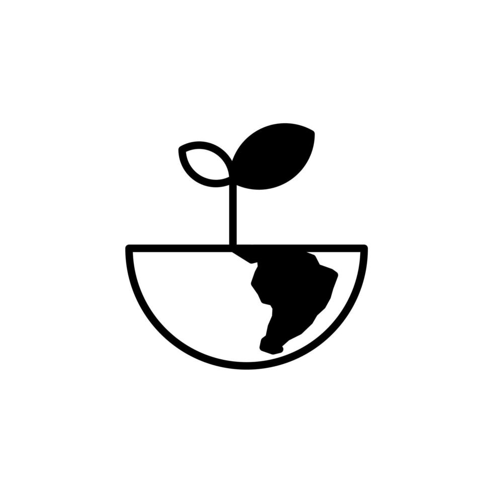 mundo, tierra, plantilla de logotipo de ilustración de vector de icono de línea sólida global. adecuado para muchos propósitos.