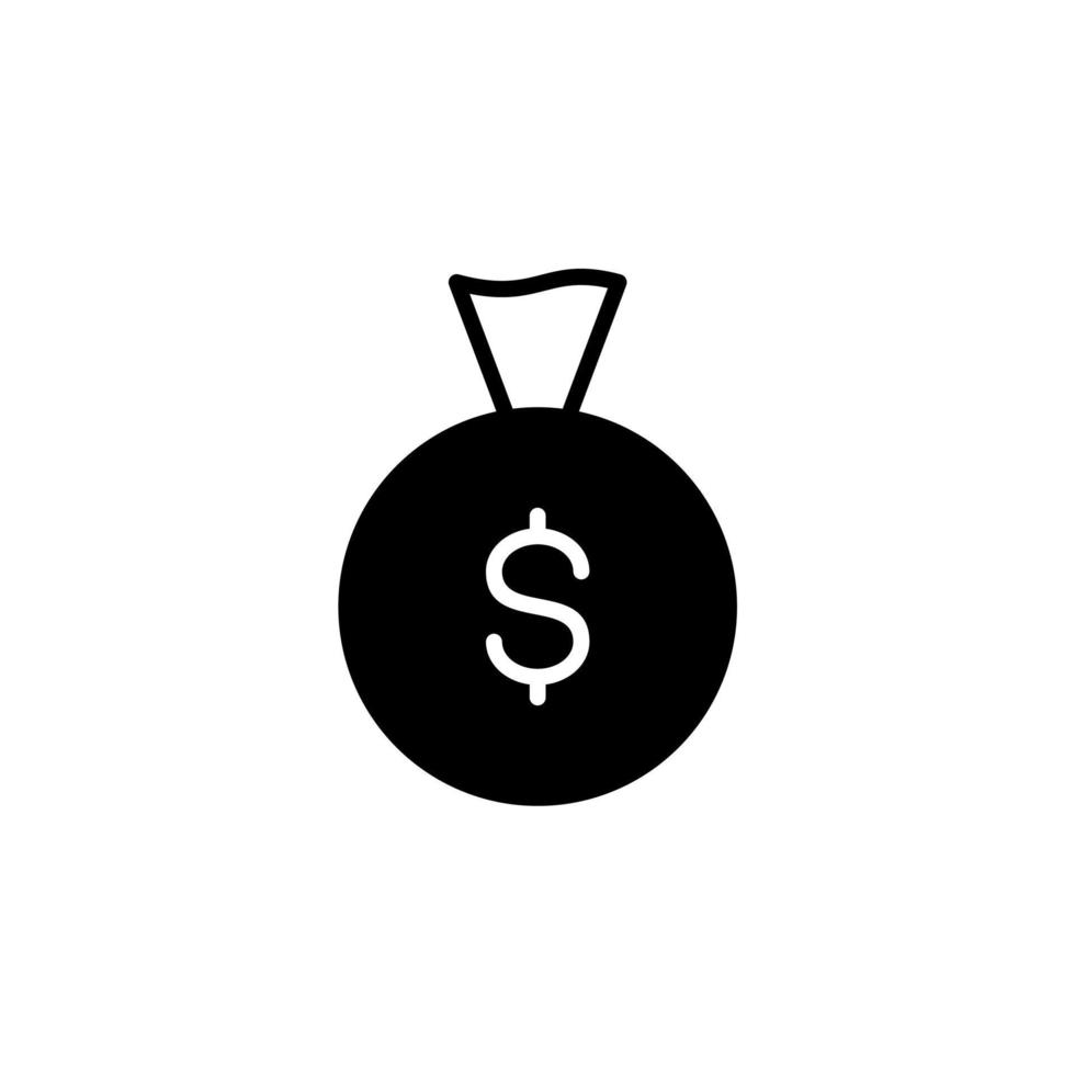 Money, Cash, Wealth, Payment Solid Line Icon Vector Illustration Logo Template. Suitable For Many Purposes.