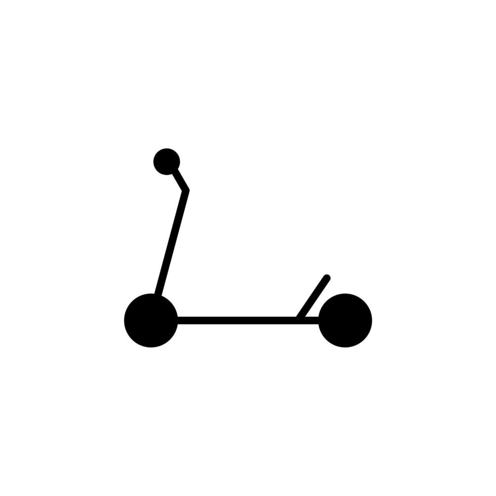 scooter línea sólida icono vector ilustración logotipo plantilla. adecuado para muchos propósitos.