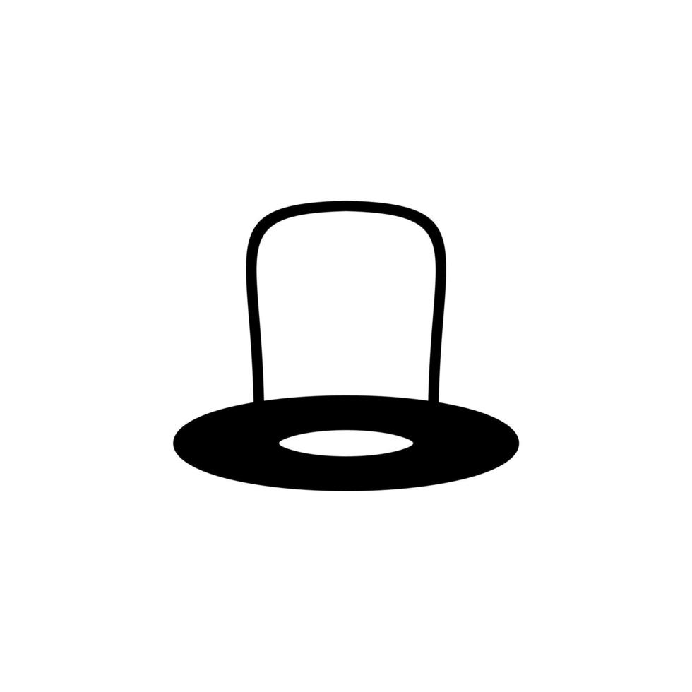 Hat, Accessory, Fashion Solid Line Icon Vector Illustration Logo Template. Suitable For Many Purposes.
