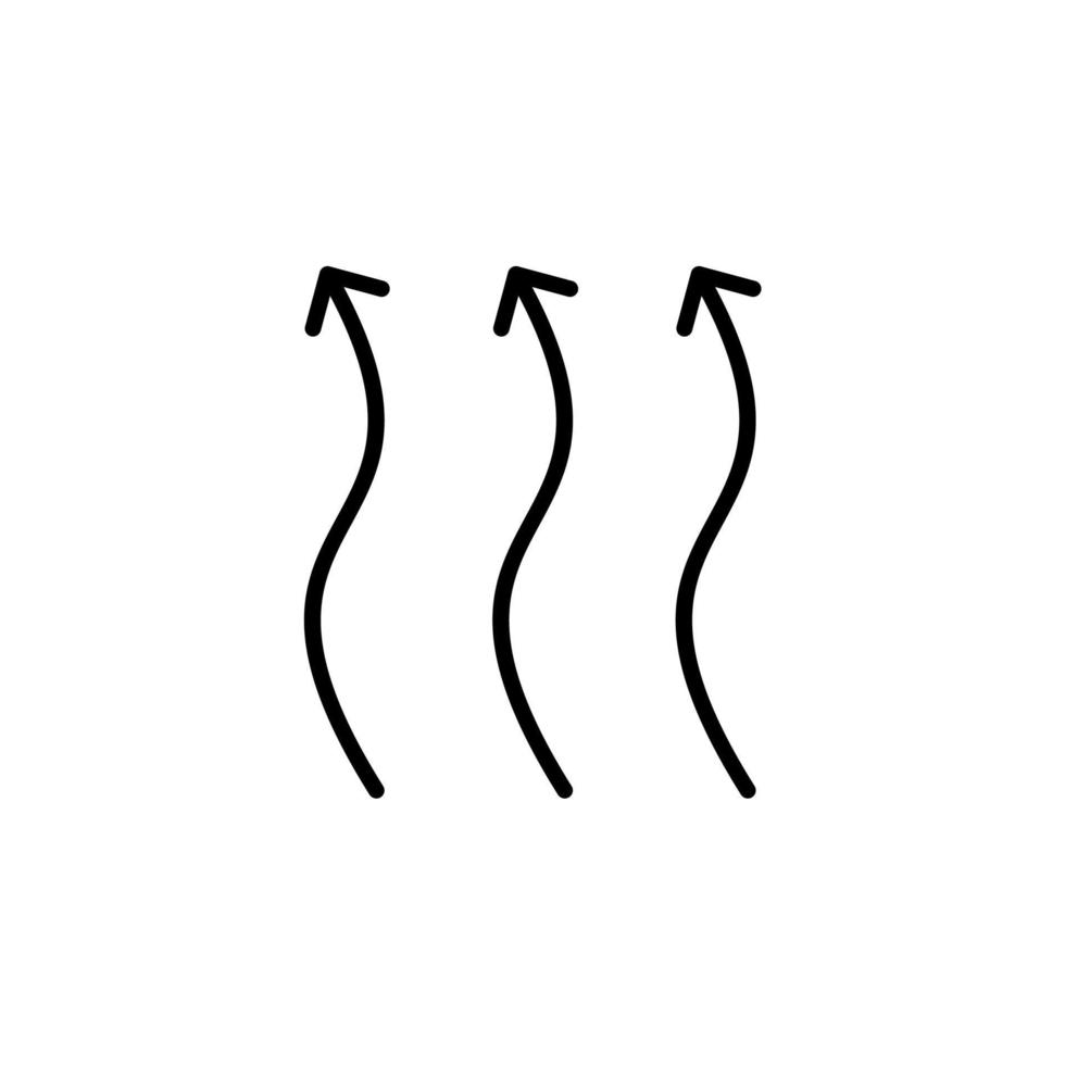 Wind, Air Solid Line Icon Vector Illustration Logo Template. Suitable For Many Purposes.