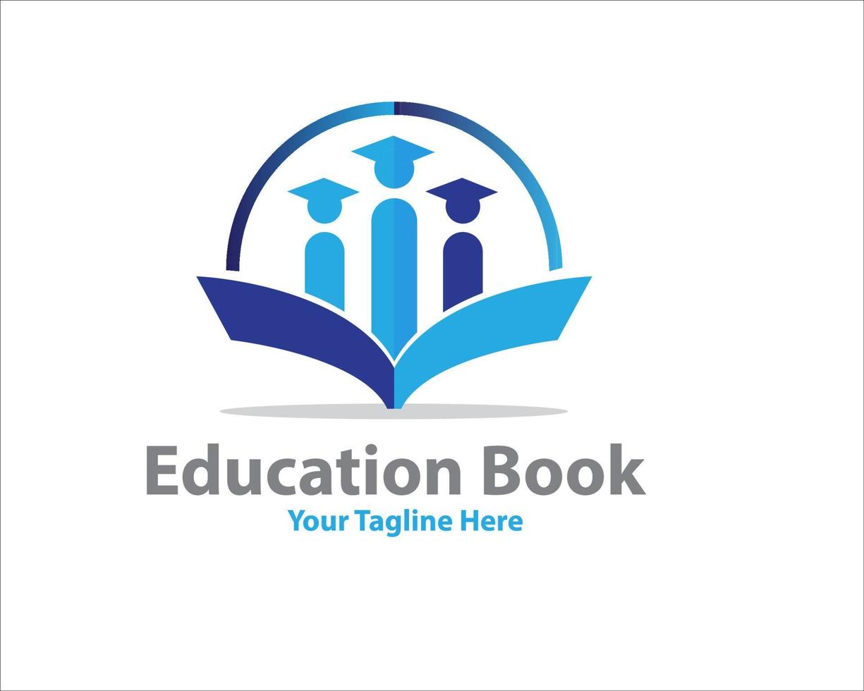 education book logo designs vector