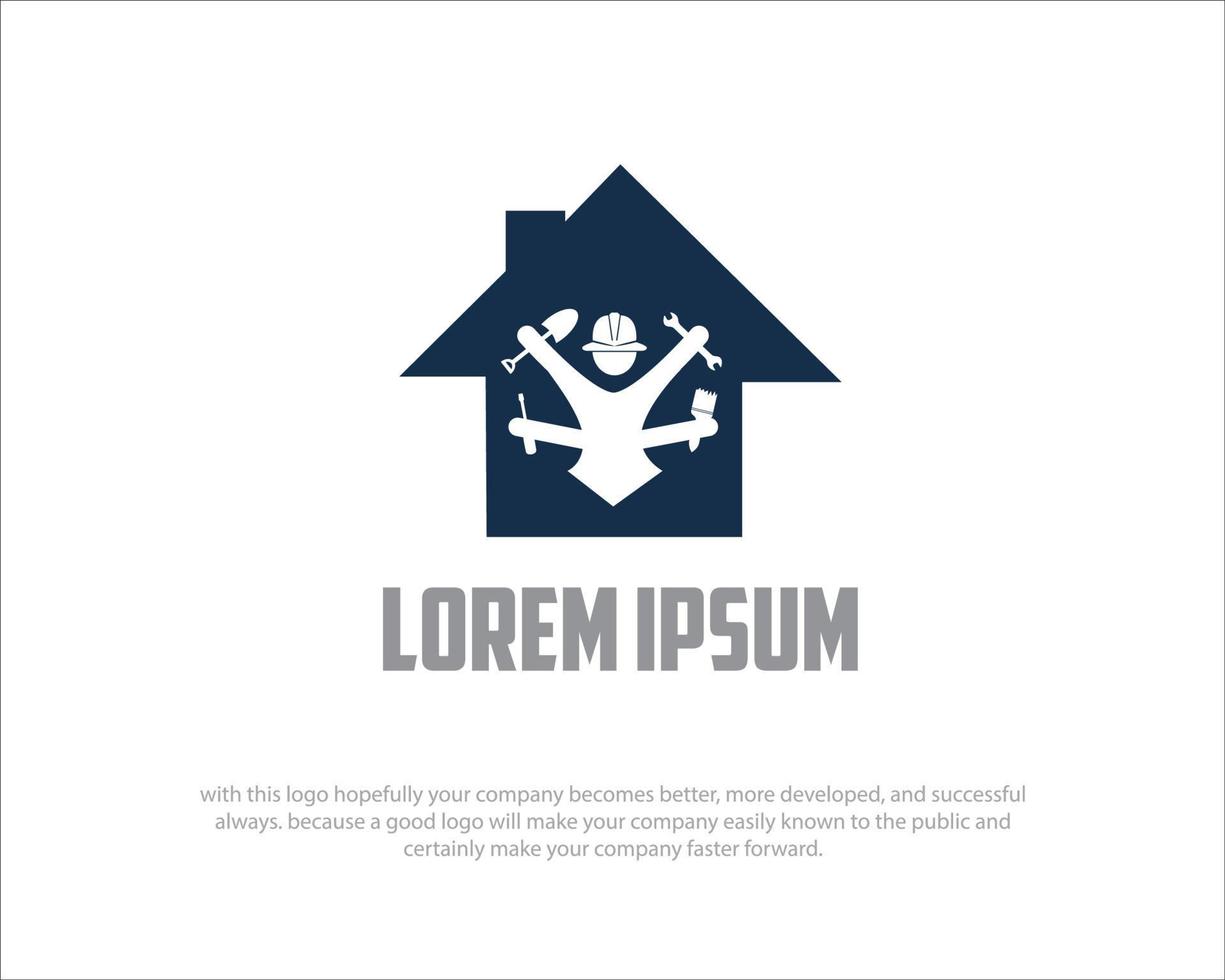 HAND CONSTRUCTION LOGO DESIGNS vector