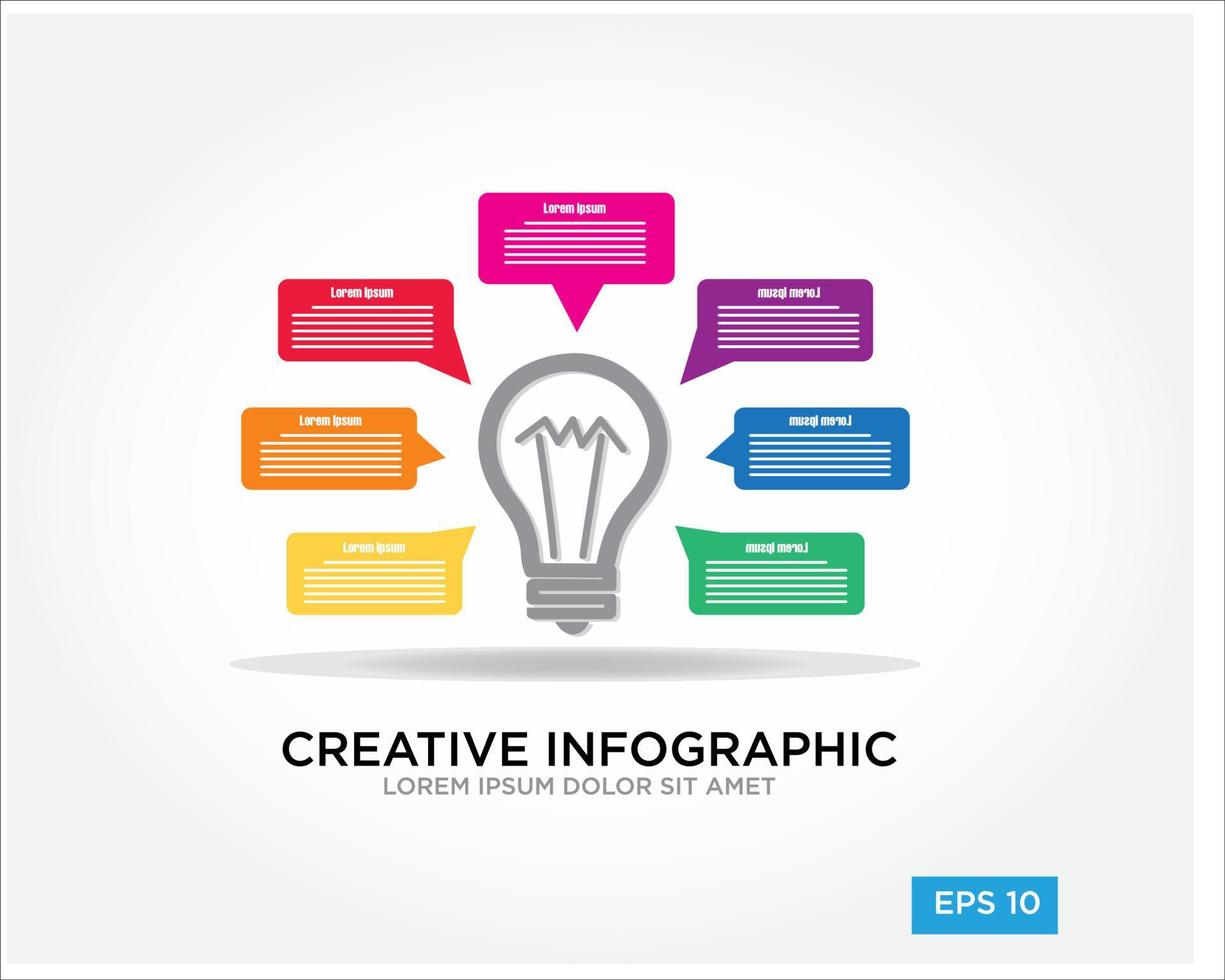 creative info graphic simple modern flat vector