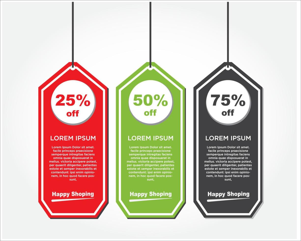discount template logo designs simple modern flat vector