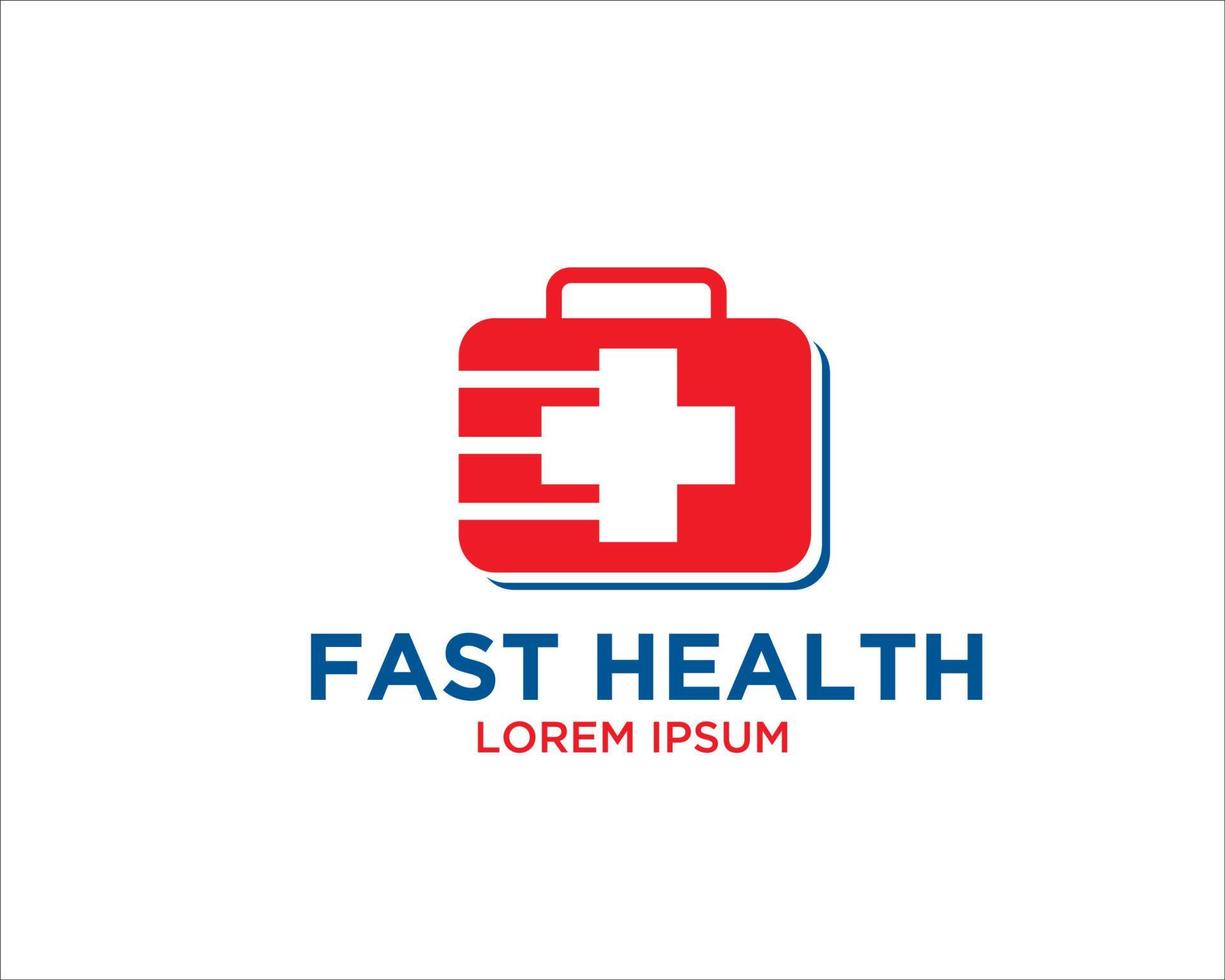 fast medicine logo designs vector simple modern minimalist to icon and symbol