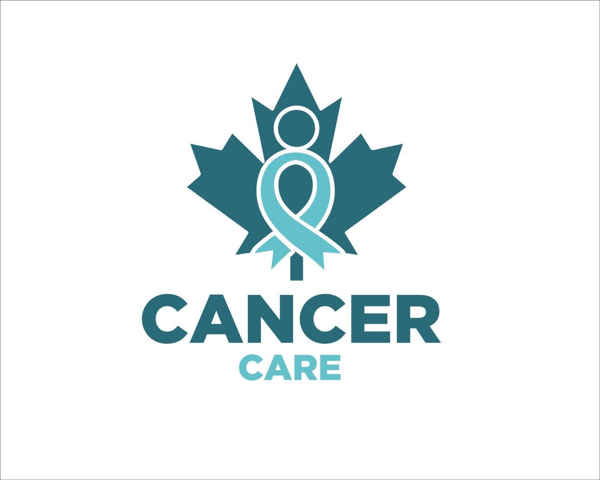 cancer care logo designs vector modern simple minimalist to icon and symbol