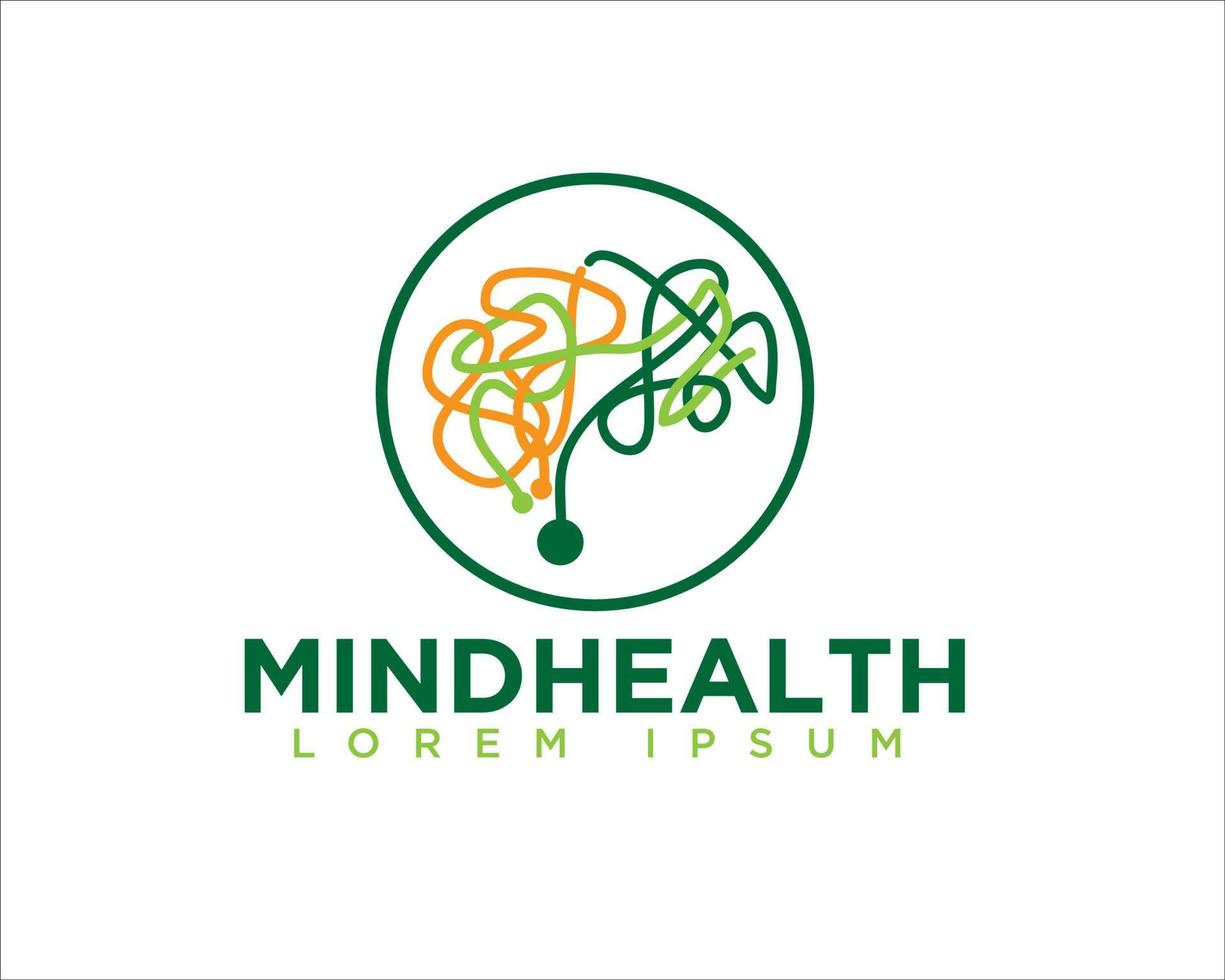 mind logo designs vector simple modern icon and symbol