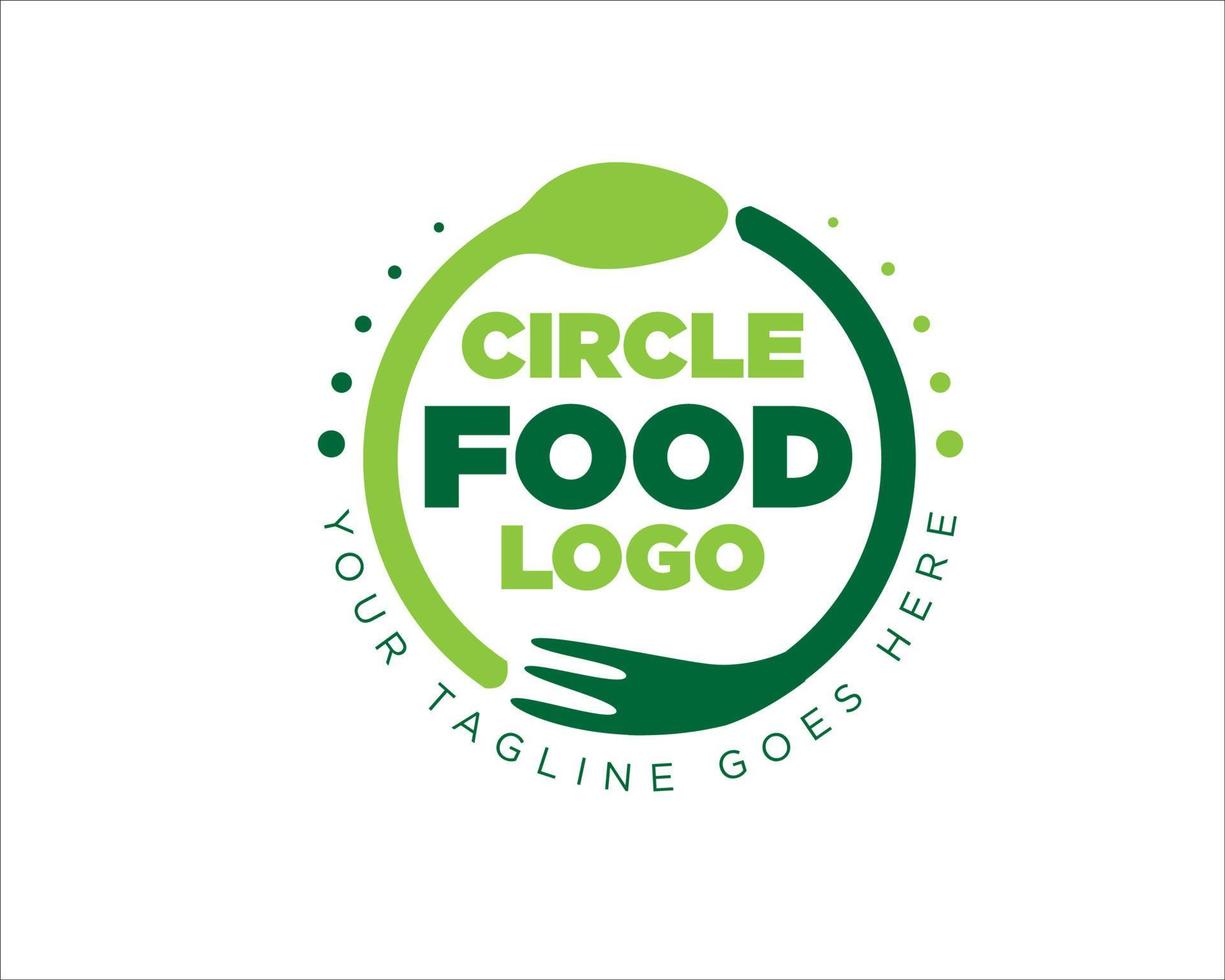 food circle logo designs vector simple modern icon and symbol