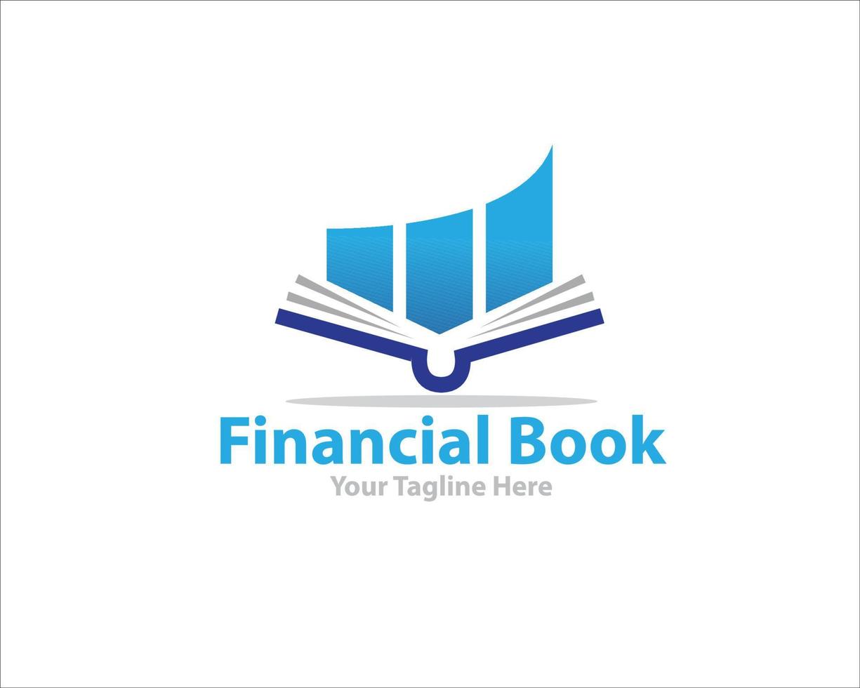 diseños de logotipos de libros financieros y tipos de negocios vector