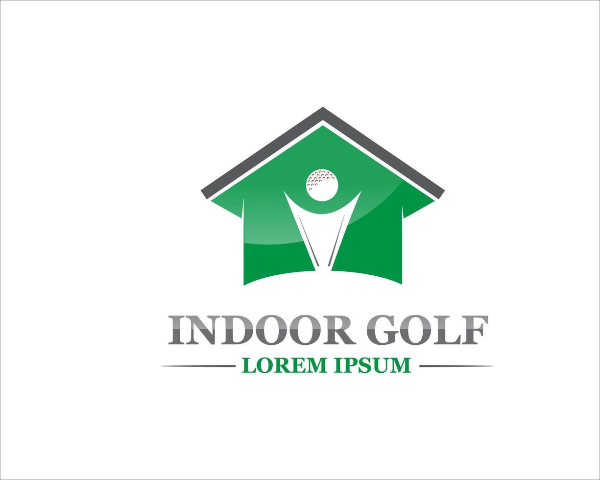 diseño de logotipo de golf icono y símbolo vector minimalista