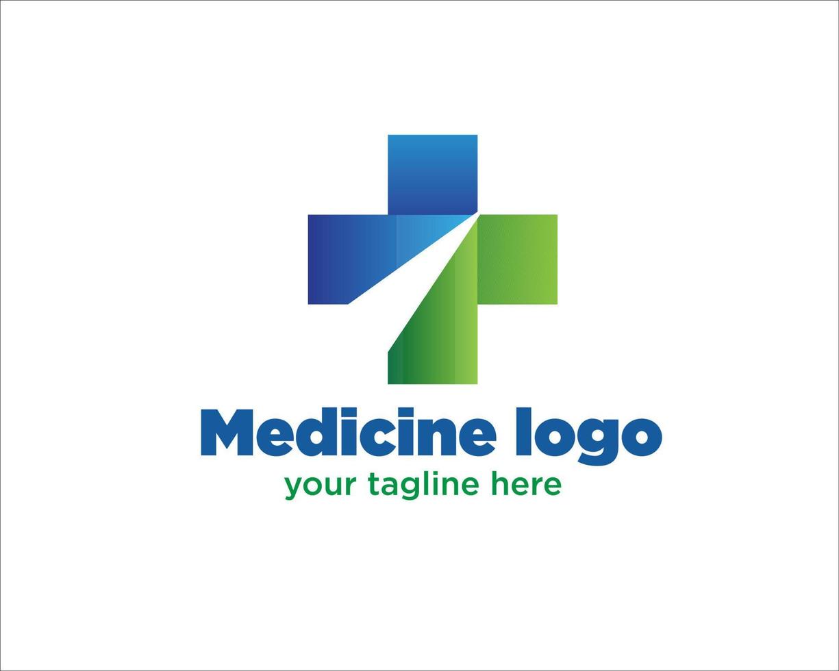 diseños de logotipos de medicina cruzada para hospitales vector