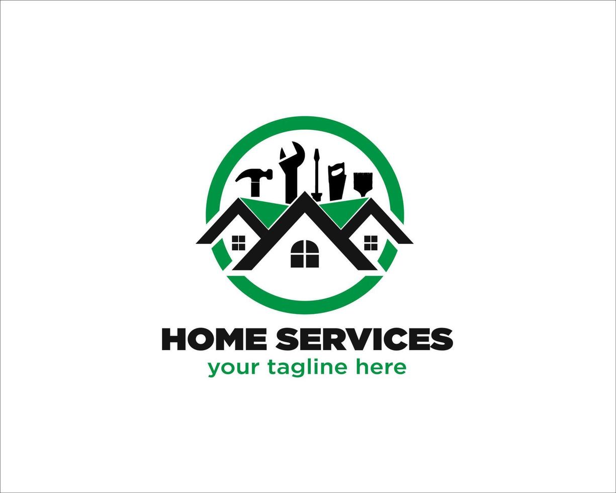 home service logo designs vector