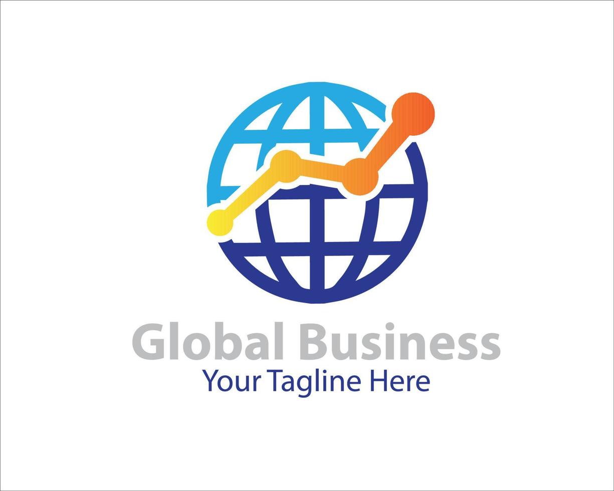 global rate business logo designs vector