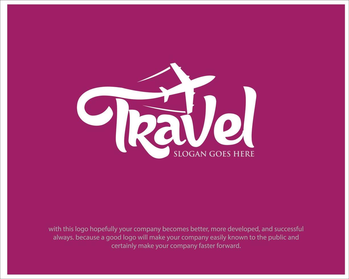 diseños de logotipos de viajes sencillos y modernos vector