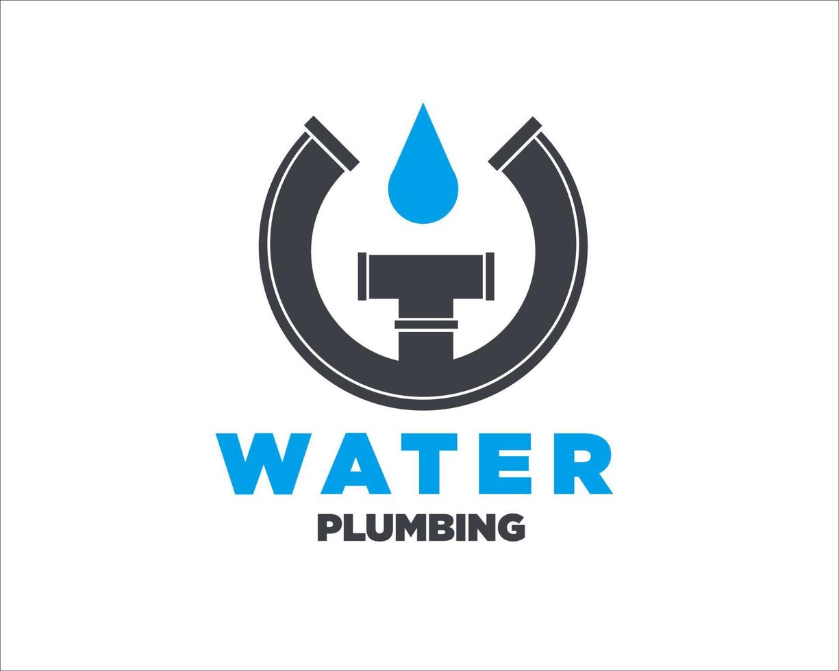 water plumbing logo designs vector modern simple minimalist to icon and symbol