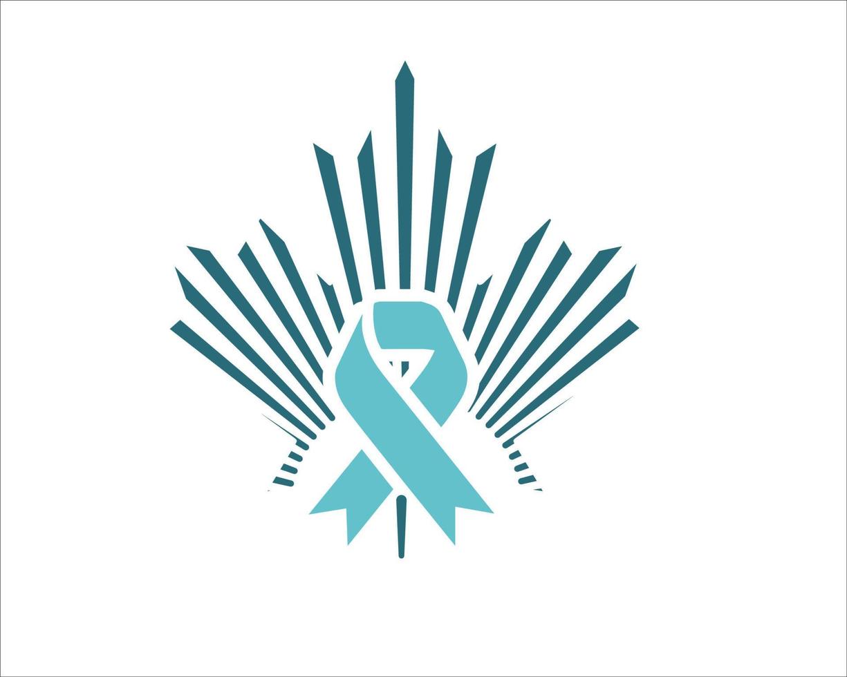 diseños de logotipos de cuidado del cáncer vector moderno simple minimalista a icono y símbolo