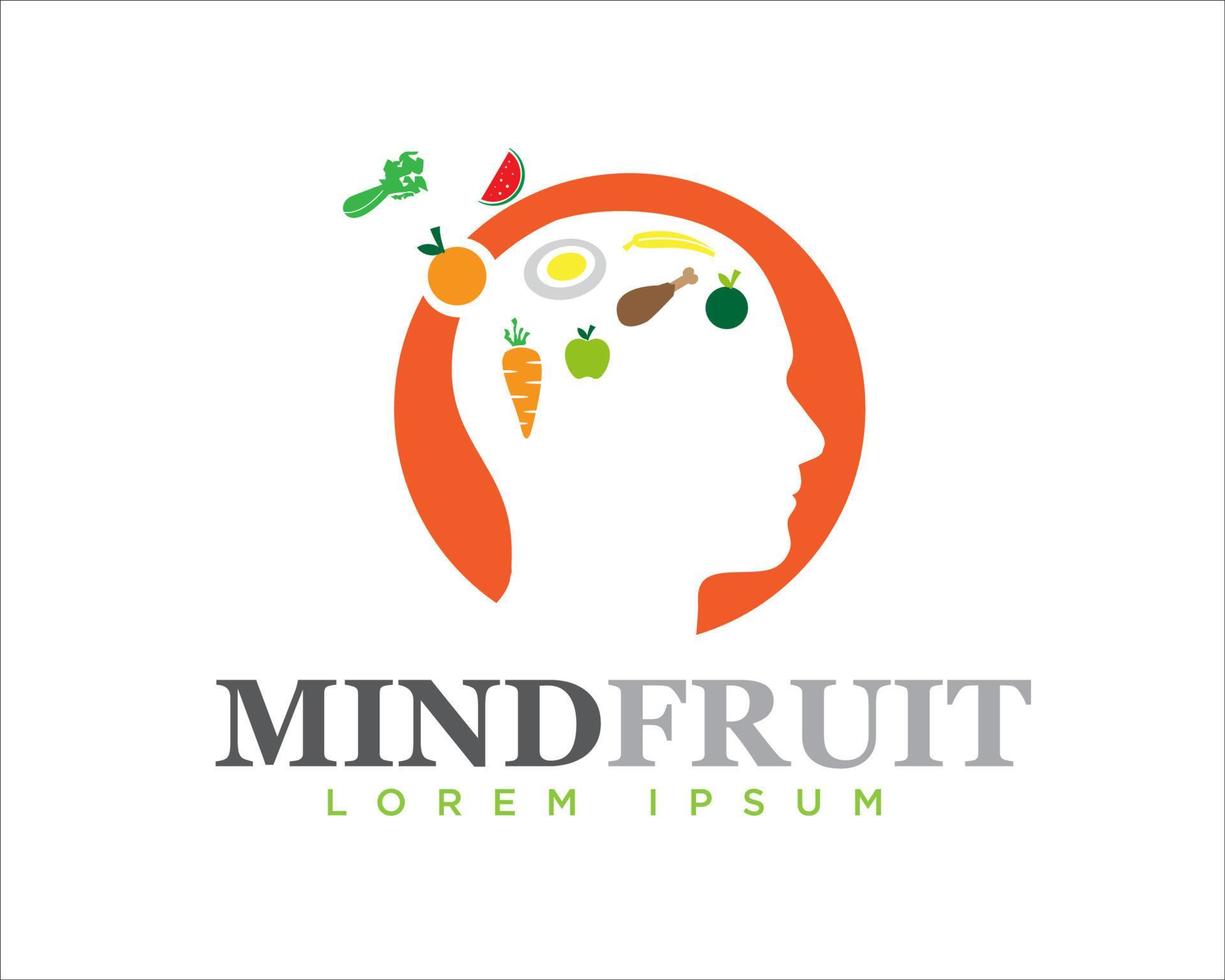 mind nutrition logo designs vector simple modern icon and symbol