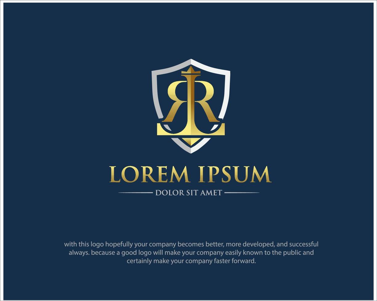 R L LAW LOGO DESIGNS SIMPLE MODERN FOR LAWYER SERVICE vector