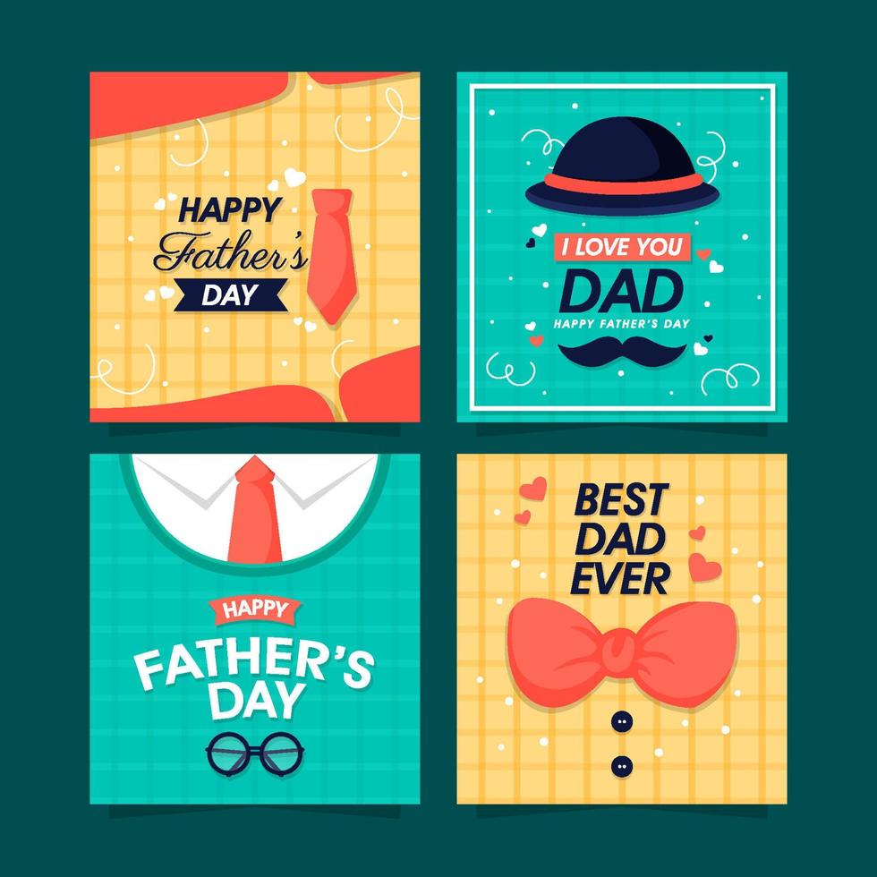 Happy Father's Day Card vector