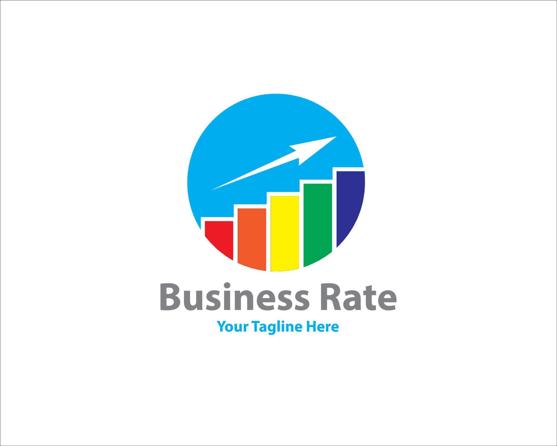 business up rate logo designs 7502839 Vector Art at Vecteezy