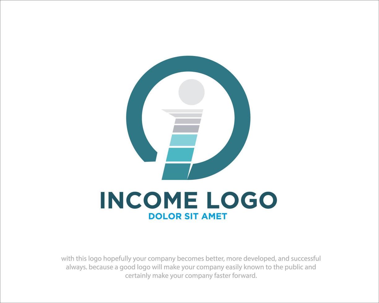 diseños de logotipos de ingresos vector