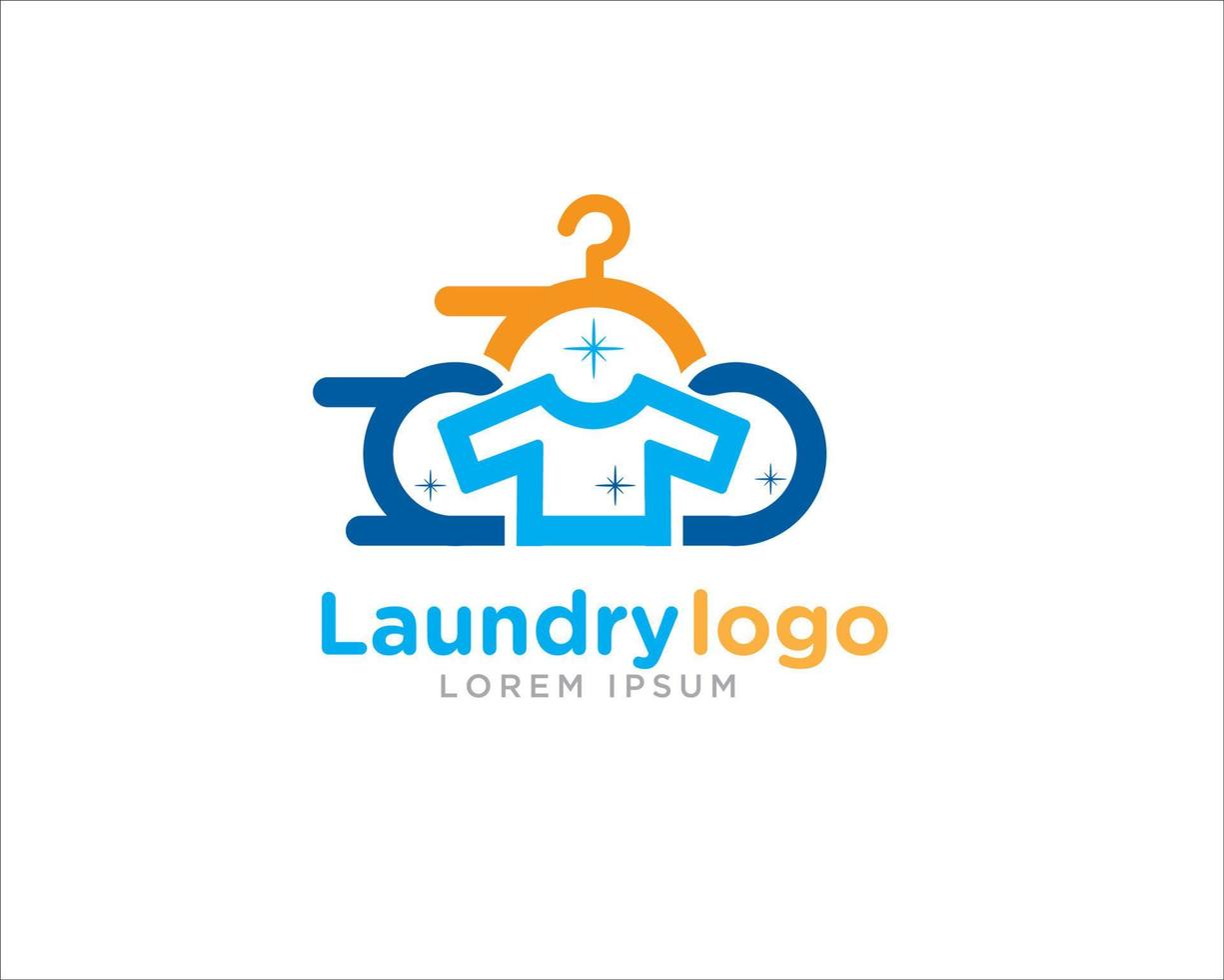 diseños de logotipo de lavandería rápida vector minimalista moderno simple a icono y símbolo