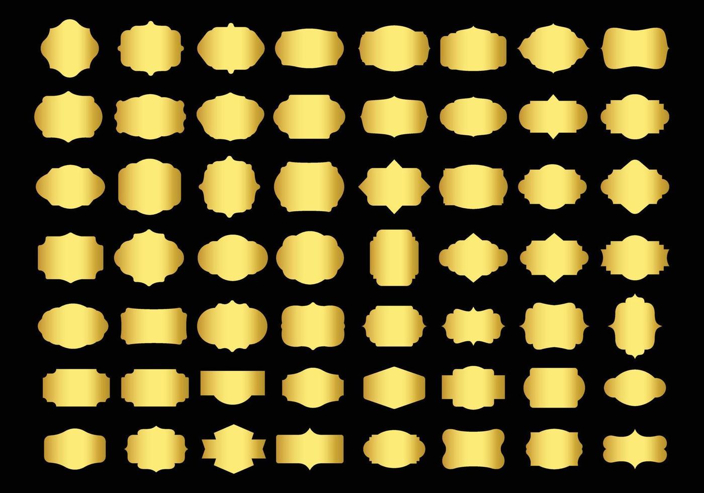 Vintage Logo Golden Vector