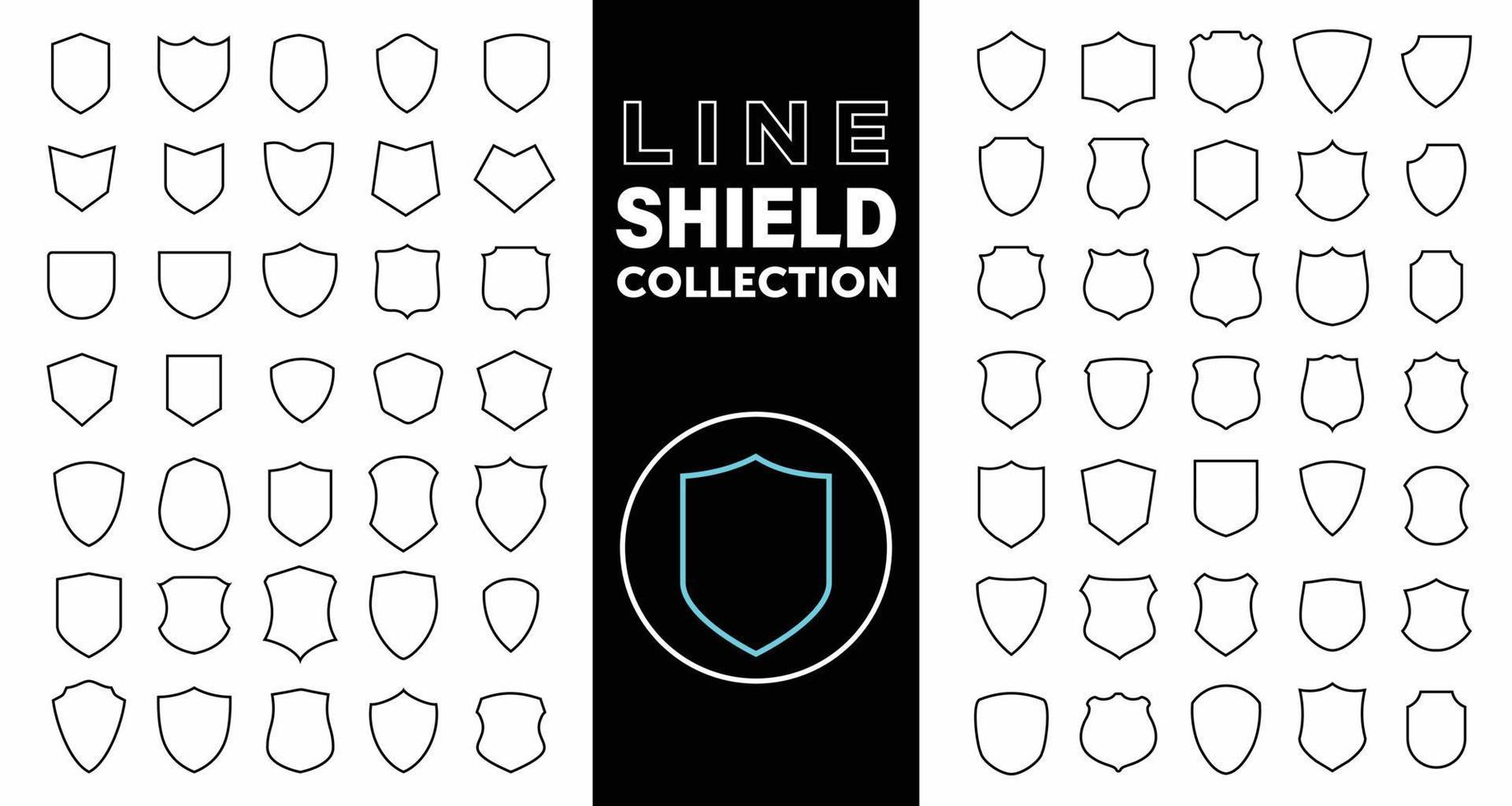 Line Vector Shield icons