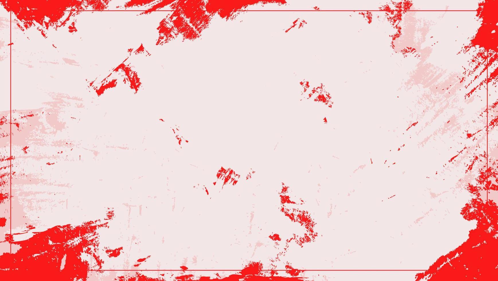 Abstract Grunge Rough Bright Red and White Background vector