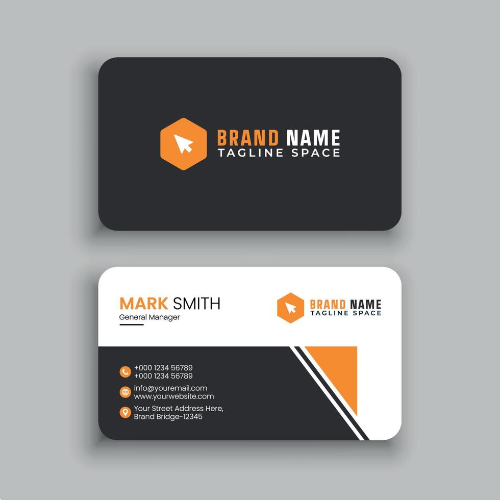 Business Card Design Template vector