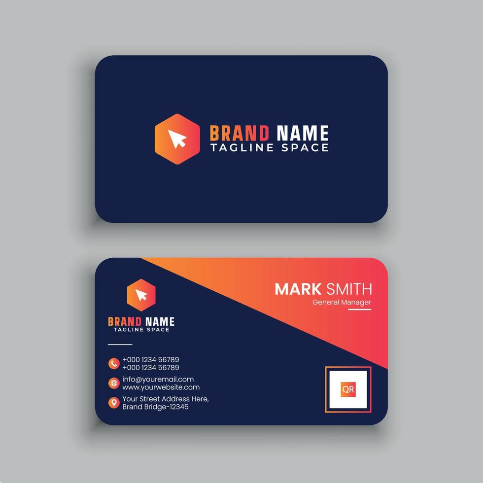 Business Card Design Template vector