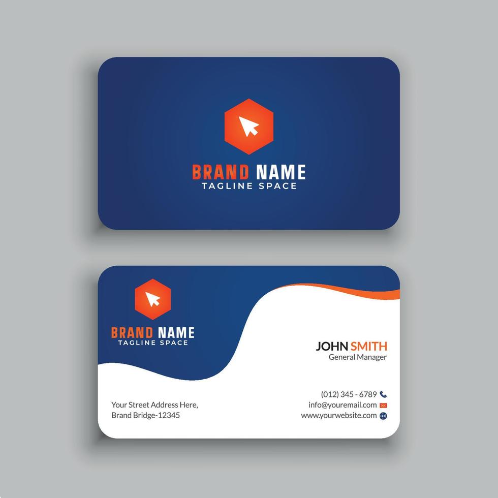 Business Card Design Template vector