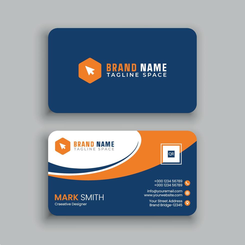 Business Card Design Template vector