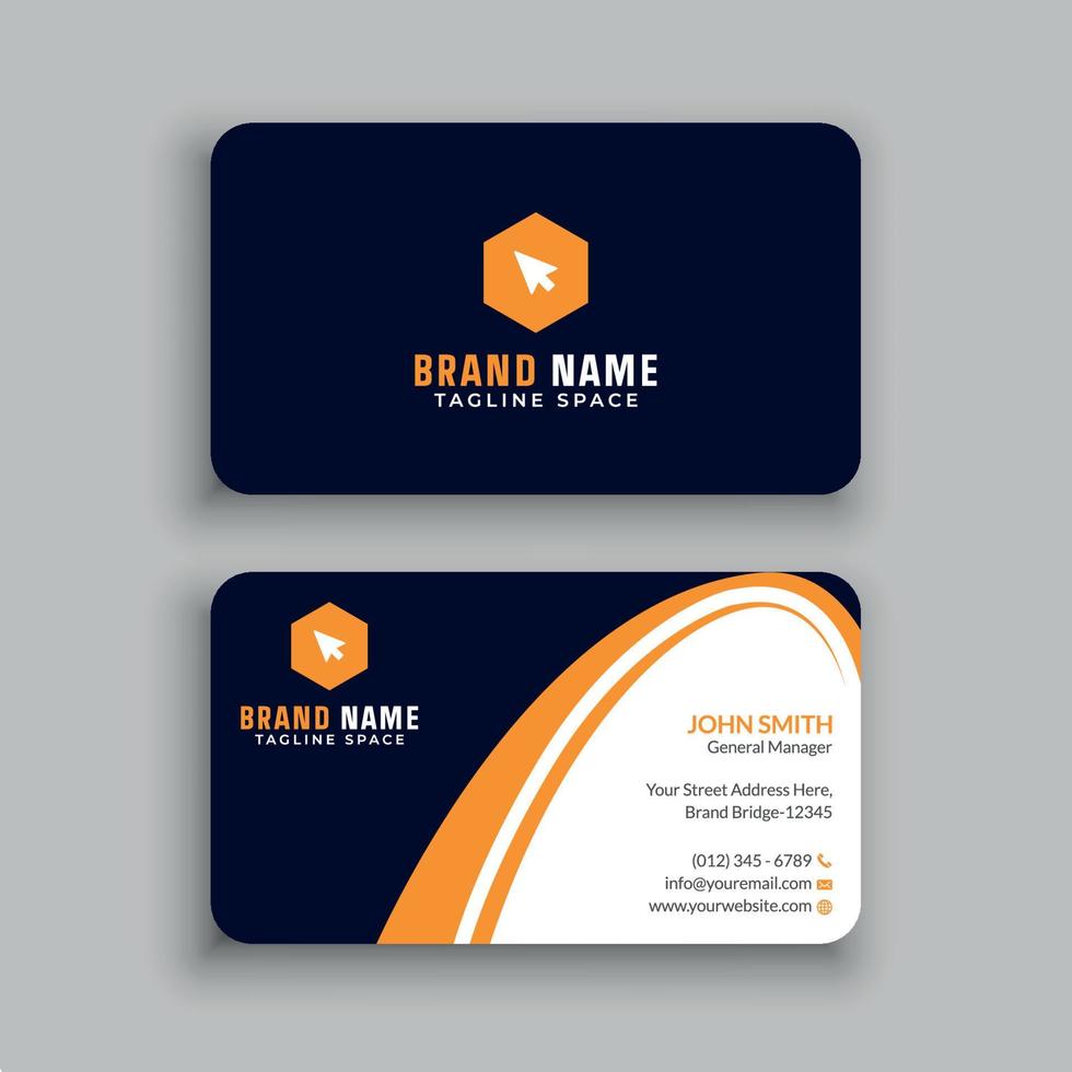 Business Card Design Template vector