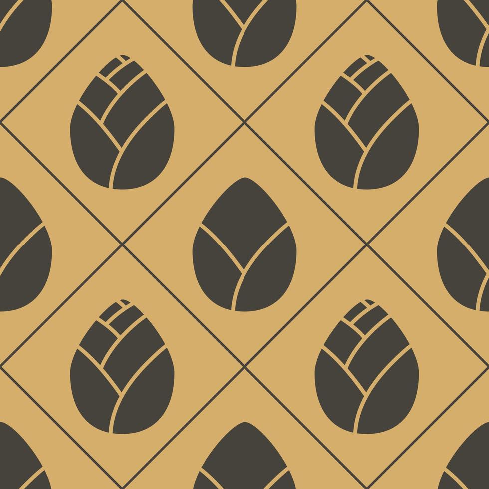 Background with lotus flower seamless pattern. vector
