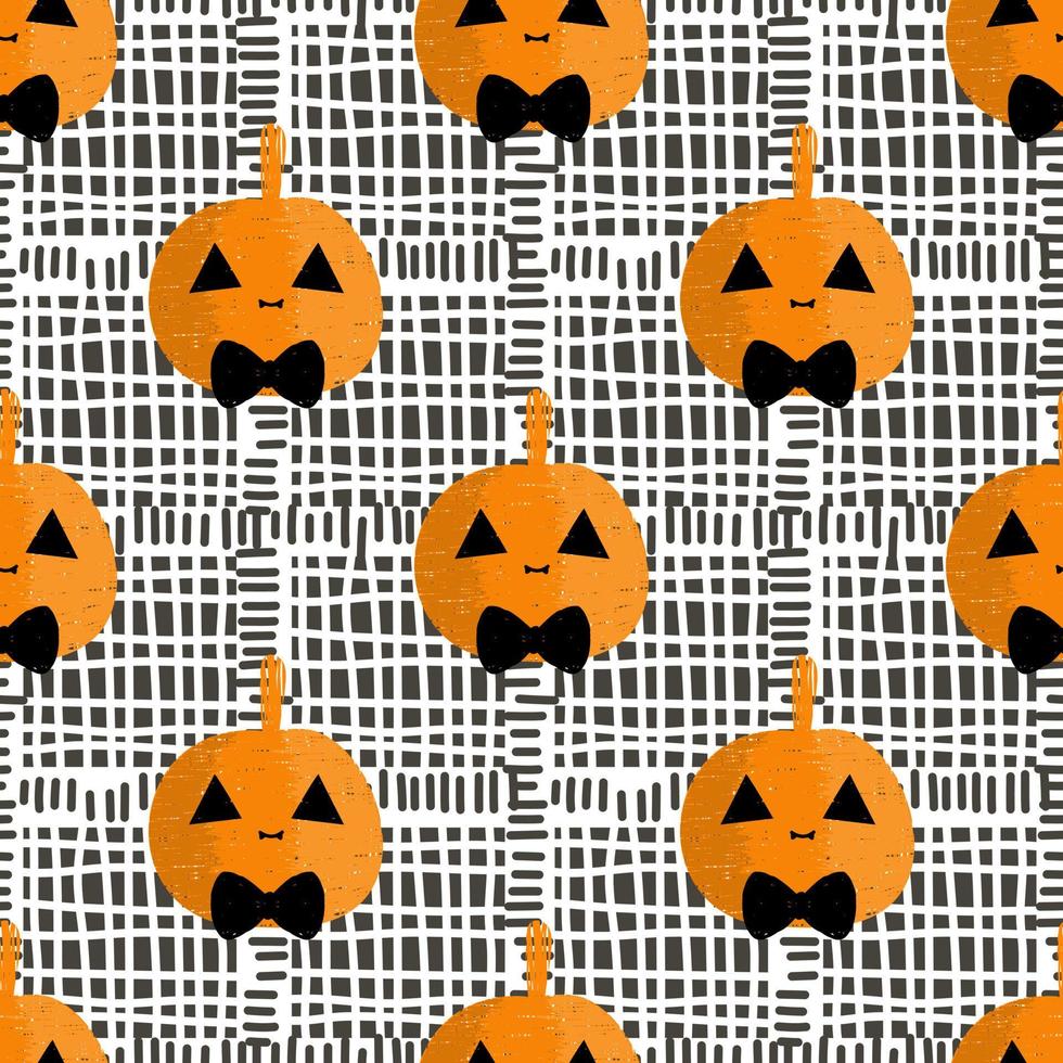 patrón sin costuras con calabazas de halloween. patrón sin costuras vector