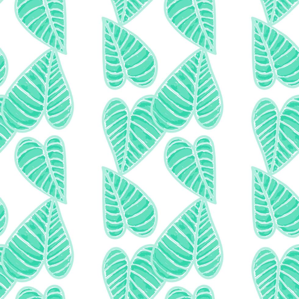 Seamless with leaf patterns. Ornamental plants. Decorative patterns. vector