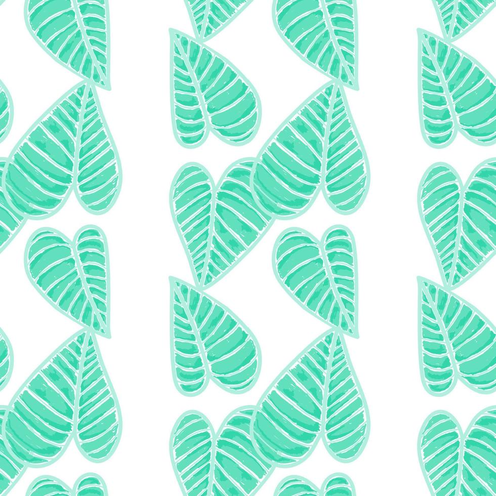 Seamless with leaf patterns. Ornamental plants. Decorative patterns. vector