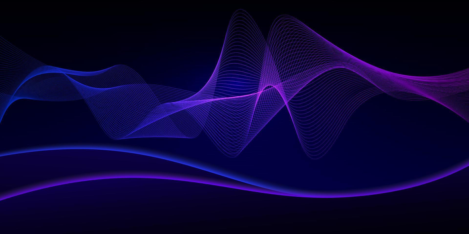 Blue purple abstract background curve wave,vector illustration. vector