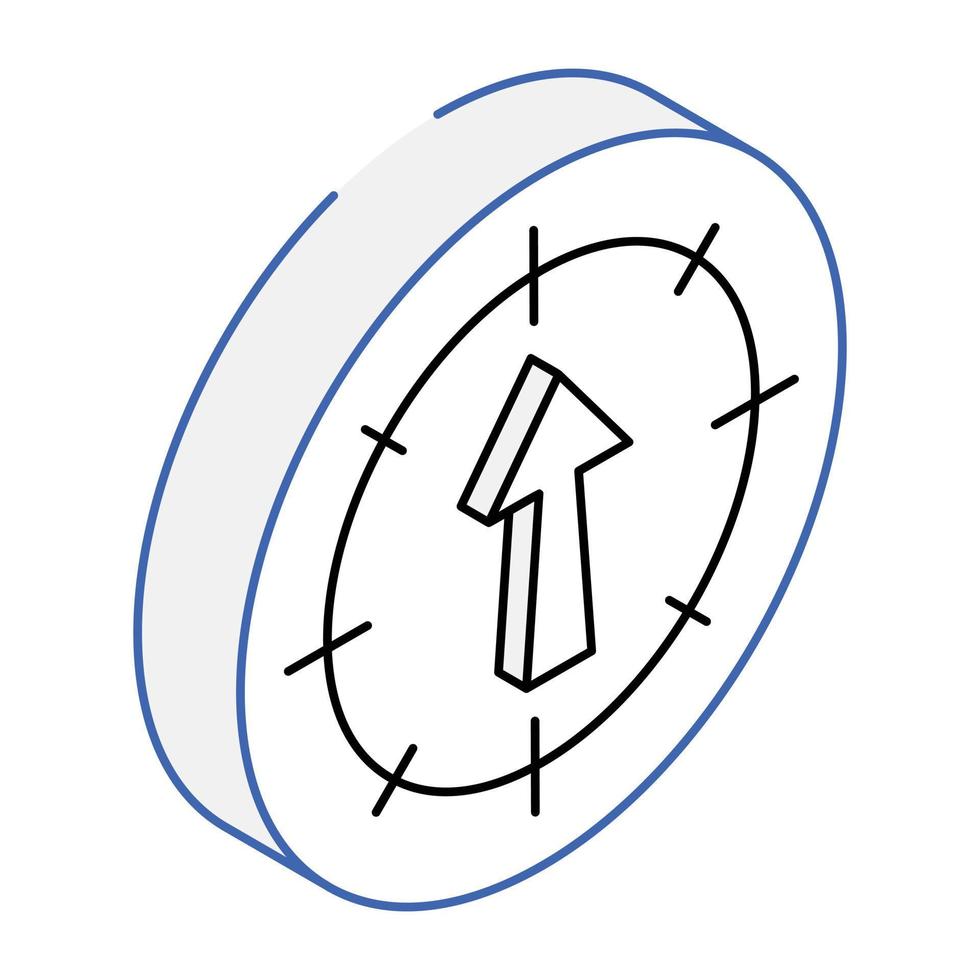 An icon of weather station isometric vector