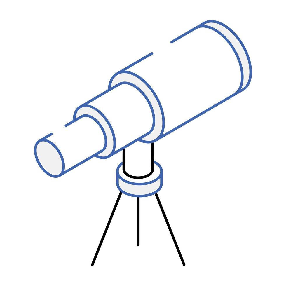 Download isometric icon of telescope vector