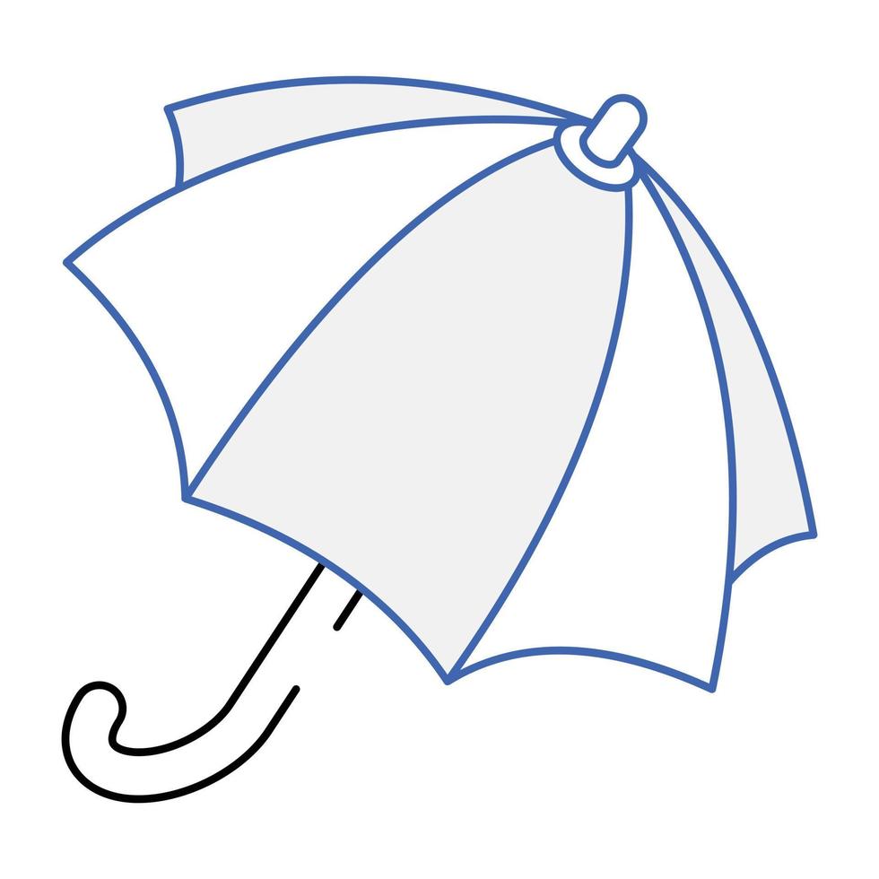 Rain protection umbrella isometric icon design vector