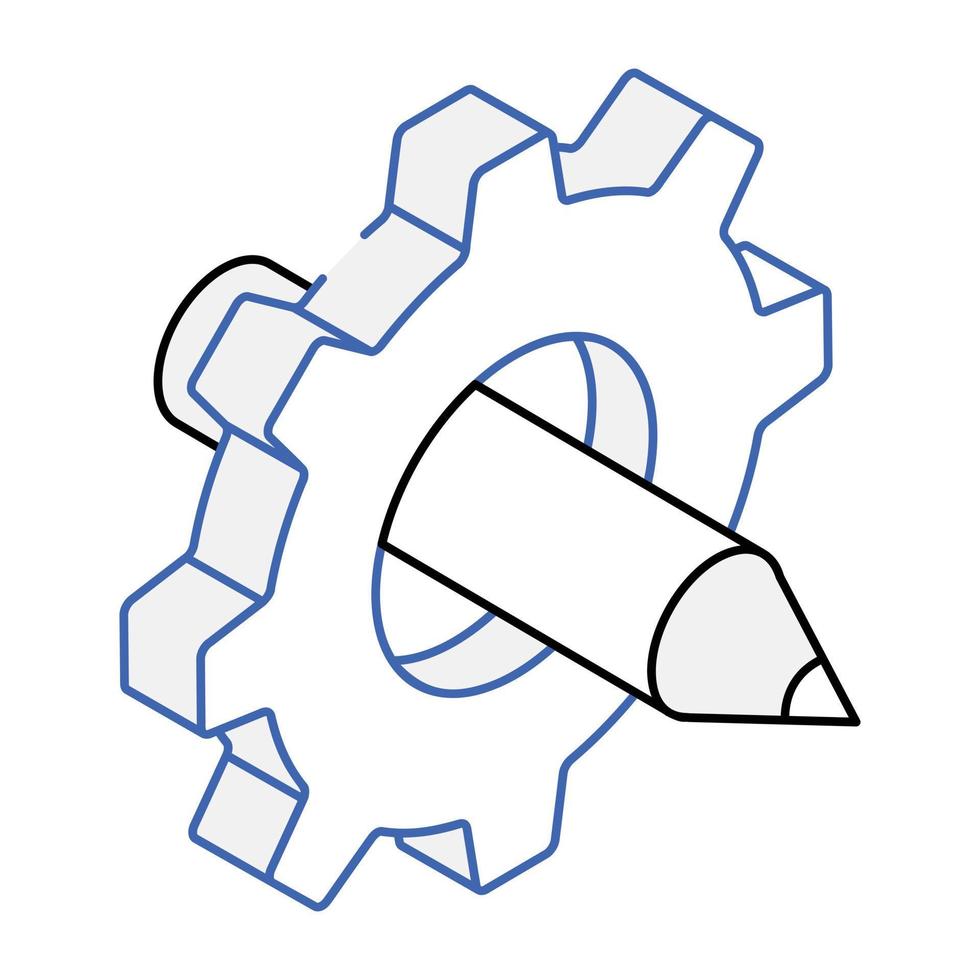 Modern isometric icon of strategic management vector