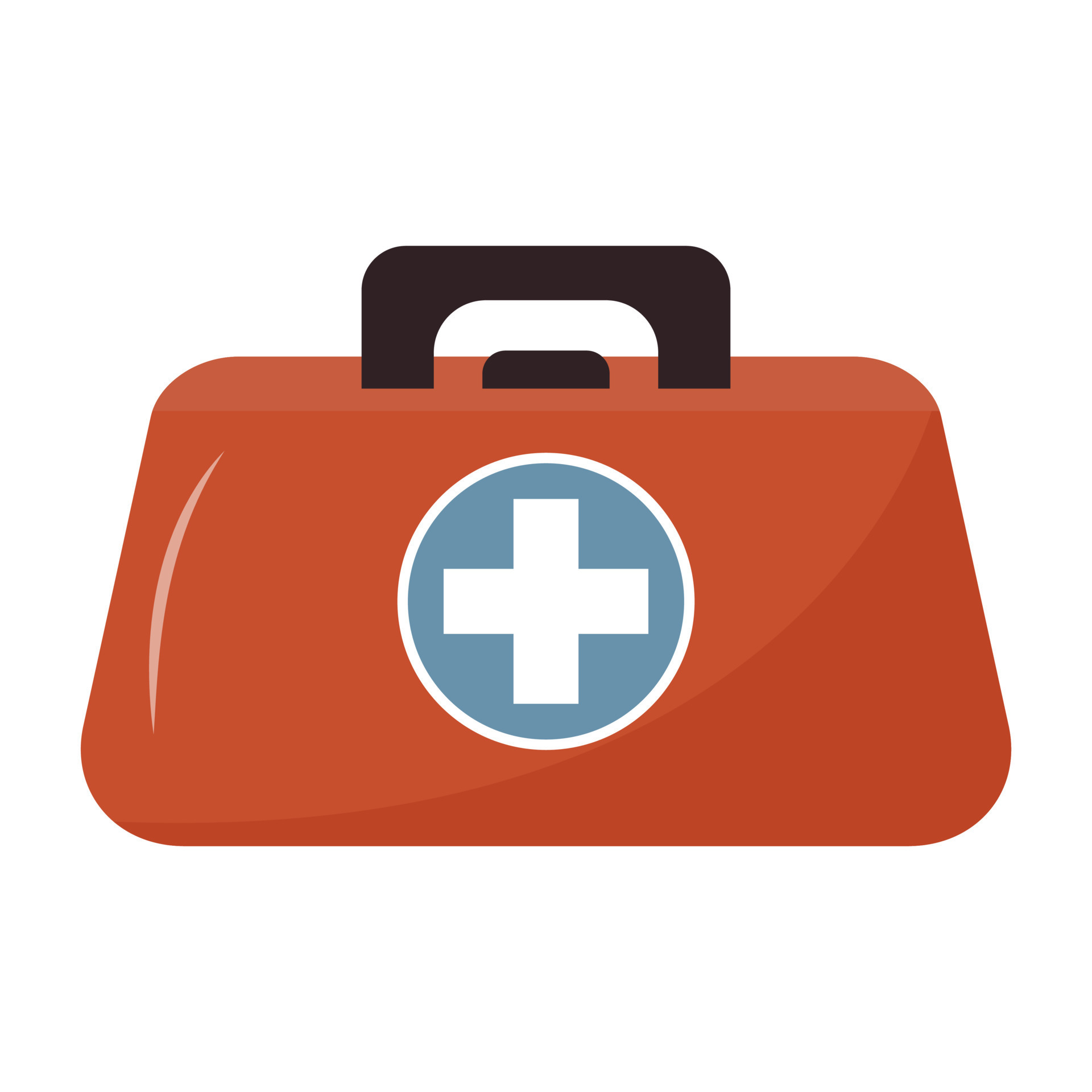 First aid kit. Medical kit box. Emergency, doctor, assistance, healthcare,  accident and cure concept. 7504576 Vector Art at Vecteezy