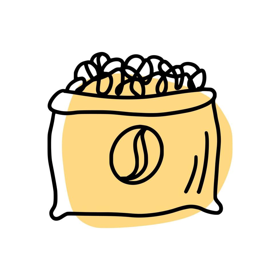 Coffee doodles by hand vector