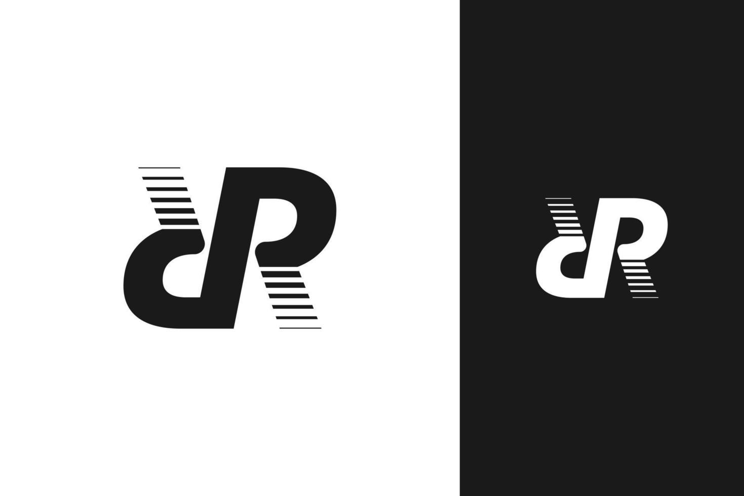 simple RR monogram logo design vector